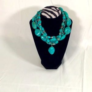 Turquoise 4 strand necklace